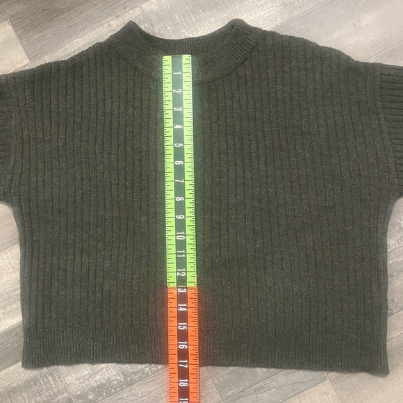 Poof! Olive Ribbed Crew Neck Sweater - Picture 6 of 7